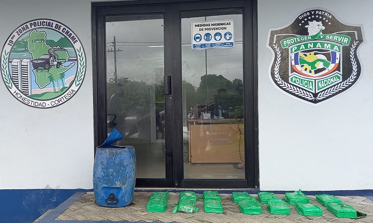 Incautan droga escondida en tanque de plástico en San Carlos